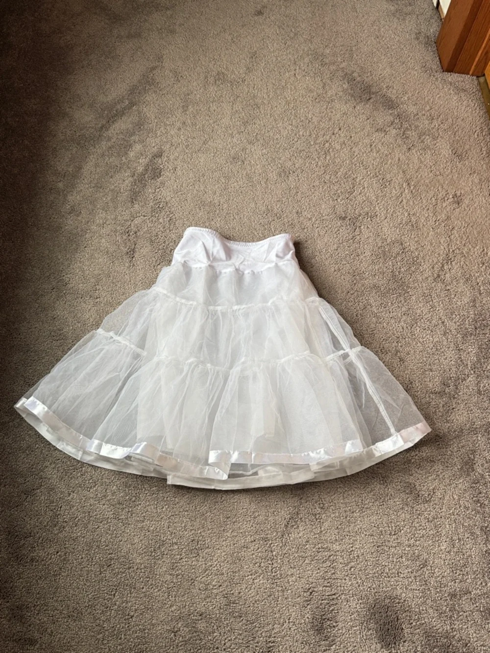 Grace Karin White Tiered Tulle Skirt Girls 6–7Y Party Flower Girl